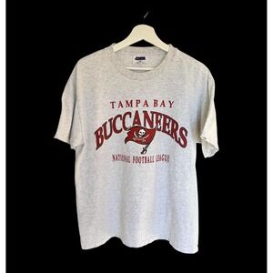 1998 Tampa Bay Buccaneers Vintage Tshirt Sz Large Grey Distressed Tom Brady